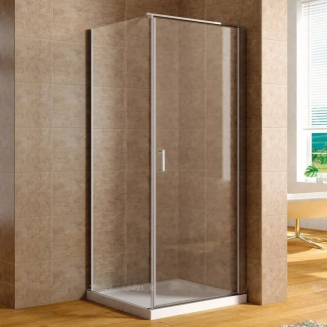 Душевой уголок AQUANET Cinetic 80х80 стекло прозрачное, профиль хром