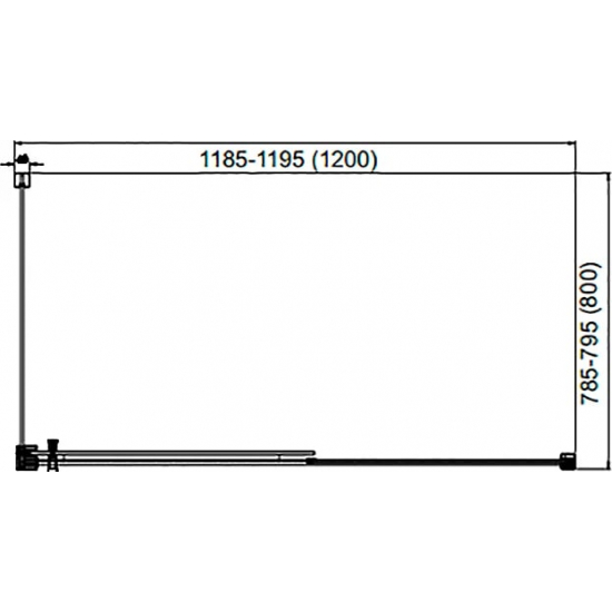 Душевой уголок AQUANET Delta NPE1131 120x80x200