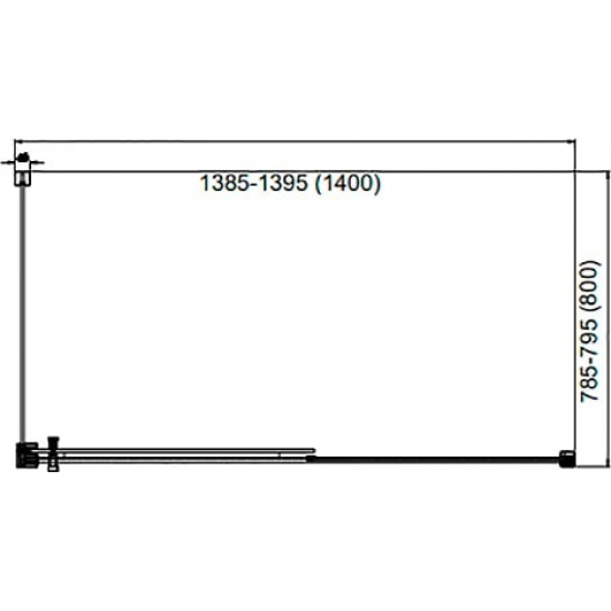 Душевой уголок AQUANET Delta NPE1131 140x80x200