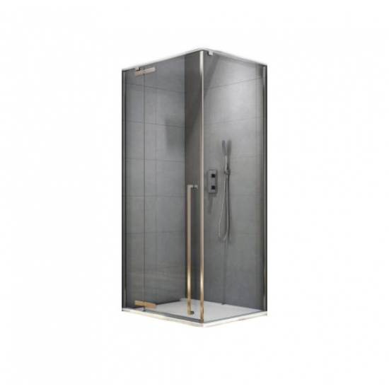 Душевой уголок AQUANET Ideal AE-AXC10MZ-S-С 100x100x200 стекло прозрачное, профиль хром