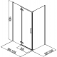 Душевой уголок AQUANET Logic AE32-S-100x100U-CT 100x100x190 стекло прозрачное, профиль хром
