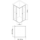 Душевой уголок AQUANET SE-900S 90x90x185 стекло прозрачное, профиль хром