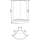 Душевой уголок АRCUS AS-301-9 90x90x195