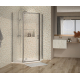 Душевой уголок AZARIO DALLAS AZ-112P  90x90x200 стекло прозрачное, профиль хром