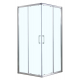 Душевой уголок AZARIO GREENWOOD AZ-NNE1142  90x90x185 стекло прозрачное, профиль серебро