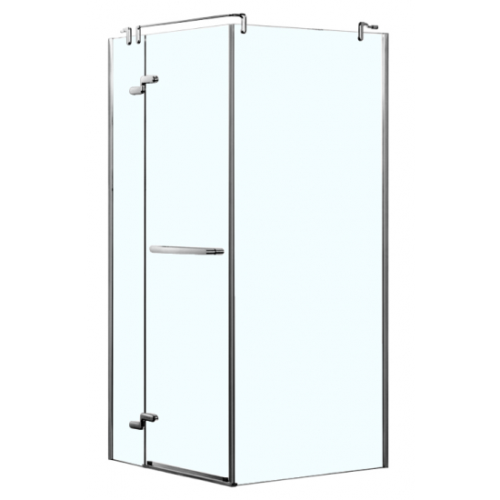 Душевой уголок AZARIO MONTREAL AZ-NWG1231 L  90x90x200 стекло прозрачное, профиль серебро