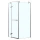 Душевой уголок AZARIO MONTREAL AZ-NWG1231 L  90x90x200 стекло прозрачное, профиль серебро