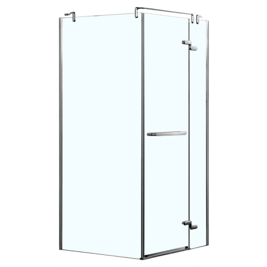 Душевой уголок AZARIO MONTREAL AZ-NWG1231 R  90x90x200 стекло прозрачное, профиль серебро