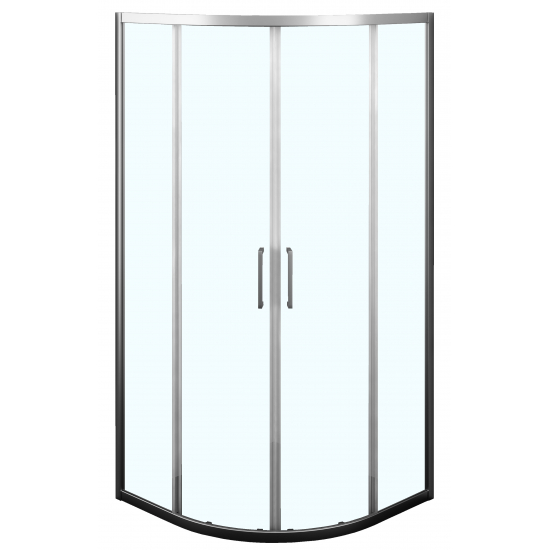 Душевой уголок AZARIO OSTIN AZ-121SА  90x90x195 стекло прозрачное, профиль хром