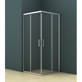 Душевой уголок AZARIO SEATTLE AZ-131SA100 100x100x195 стекло прозрачное, профиль хром