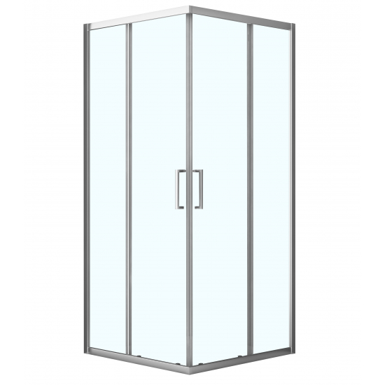 Душевой уголок AZARIO SEATTLE AZ-131SA90  90x90x195 стекло прозрачное, профиль хром