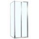 Душевой уголок AZARIO TORONTO AZ-NAA1432B 80x80x190 стекло прозрачное, профиль серебро