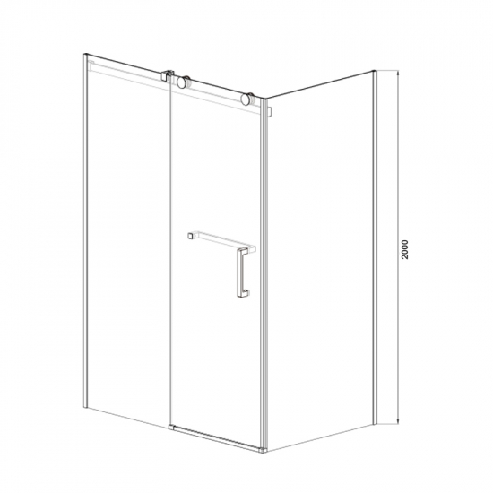 Душевой уголок AZARIO VANCOUVER AZ-NKF1131 L 120x100x200 стекло прозрачное, профиль серебро