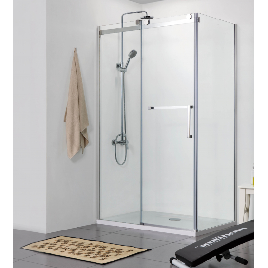 Душевой уголок AZARIO VANCOUVER AZ-NKF1131 L 120x90x200 стекло прозрачное, профиль серебро