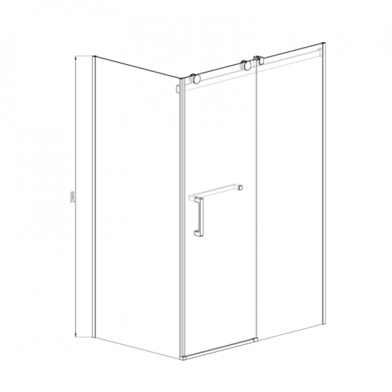 Душевой уголок AZARIO VANCOUVER AZ-NKF1131 R 120x80x200 стекло прозрачное, профиль серебро