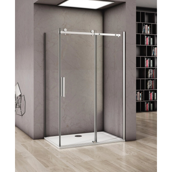 Душевой уголок BAS Good Door Altair WTW + SP 110x80x195 стекло прозрачное, профиль хром