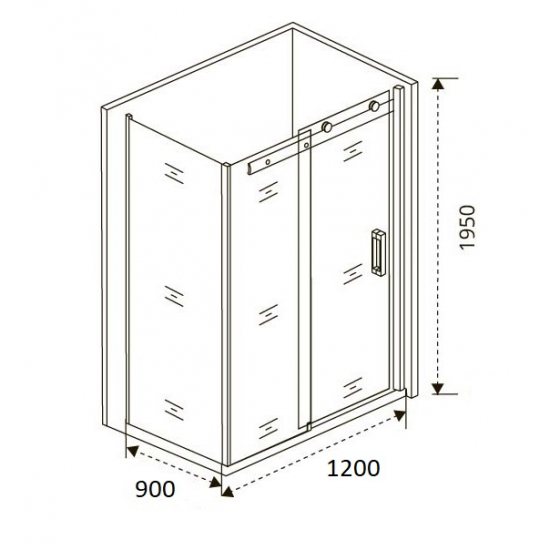 Душевой уголок BAS Good Door Altair WTW + SP 120x90x195 стекло прозрачное, профиль хром