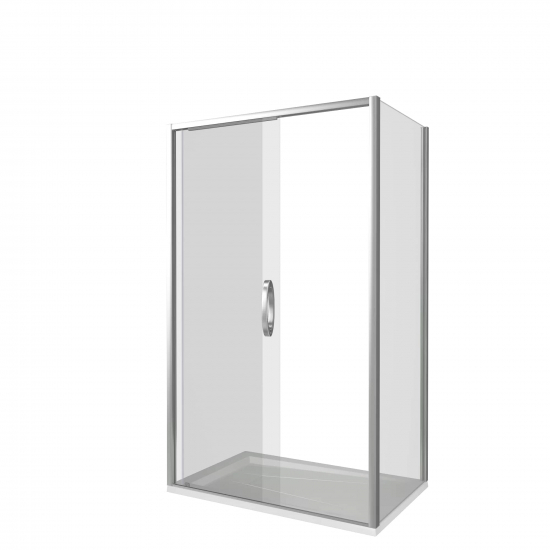 Душевой уголок BAS Good Door Antares WTW + SP 110x90x195 стекло прозрачное, профиль хром