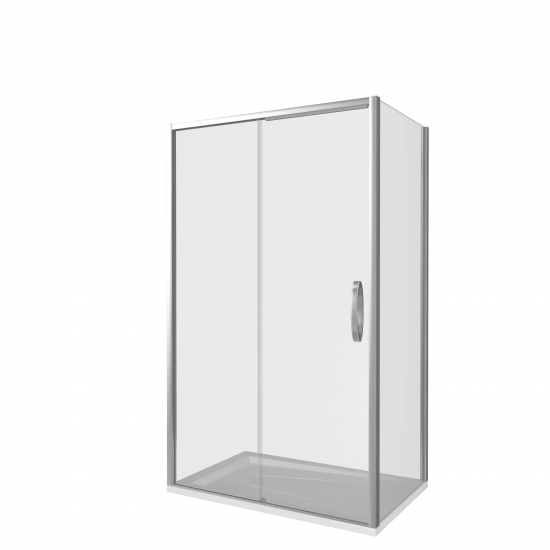 Душевой уголок BAS Good Door Antares WTW + SP 140x80x195 стекло прозрачное, профиль хром