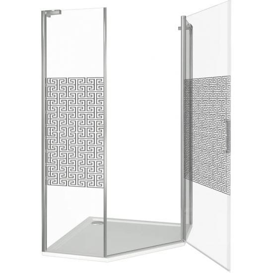 Душевой уголок BAS Good Door Fantasy PNT-100-F-CH 100x100x185