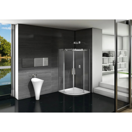 Душевой уголок BAS Good Door Galaxy R-TD-100-C-CH 100x100x195 стекло прозрачное, профиль хром