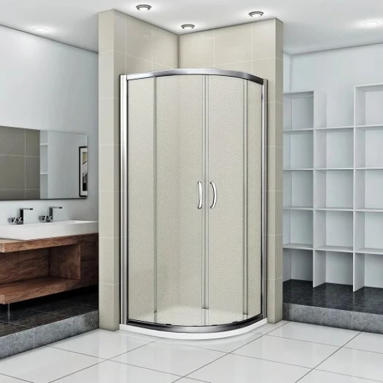 Душевой уголок BAS Good Door Infinity R-100-G-CH 100x100x185 стекло грейп, профиль хром