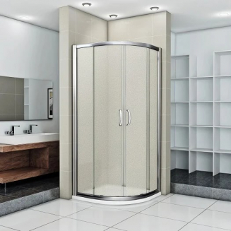 Душевой уголок BAS Good Door Infinity R-80-G-CH 80x80x185 стекло грейп, профиль хром