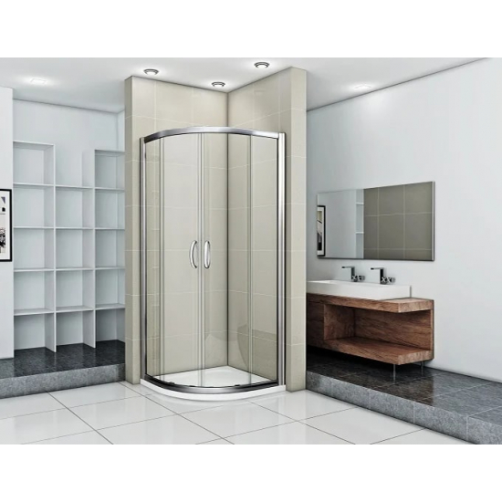 Душевой уголок BAS Good Door Infinity R-90-C-CH 90x90x185 стекло прозрачное, профиль хром