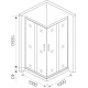 Душевой уголок BAS Good Door Latte CR-100-C-WE 100x100x185 стекло прозрачное, профиль хром