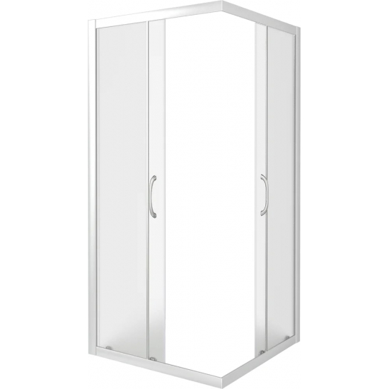 Душевой уголок BAS Good Door Latte CR-80-G-WE 80x80x185 стекло грейп, профиль хром