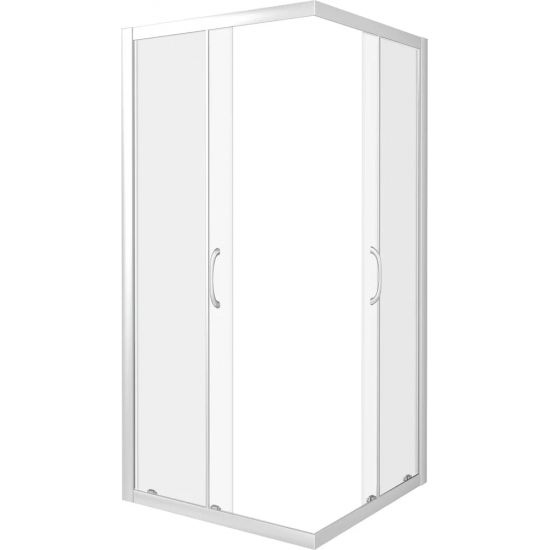 Душевой уголок BAS Good Door Latte CR-90-C-WE 90x90x185 стекло прозрачное, профиль хром