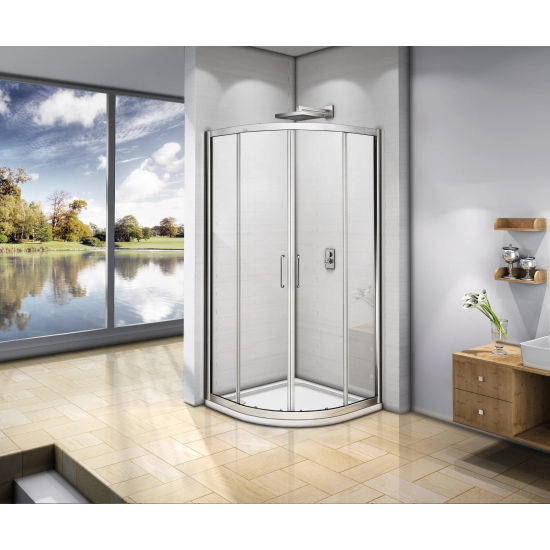 Душевой уголок BAS Good Door Neo R-90-C-CH 90x90x185 стекло прозрачное, профиль хром