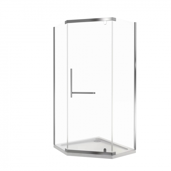 Душевой уголок BAS Good Door Orion PNT-100-C-CH 100x100x185 стекло прозрачное, профиль хром