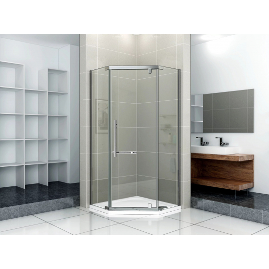 Душевой уголок BAS Good Door Orion PNT-100-C-CH 100x100x185 стекло прозрачное, профиль хром