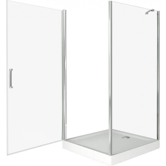 Душевой уголок BAS Good Door Pandora CR-90-C-CH 90x90x185 стекло прозрачное, профиль хром