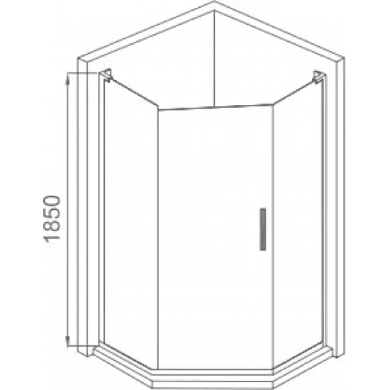 Душевой уголок BAS Good Door Pandora PNT-100-C-CH 100x100x185 стекло прозрачное, профиль хром