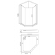 Душевой уголок BAS Good Door Pandora PNT-90-C-CH 90x90x185 стекло прозрачное, профиль хром