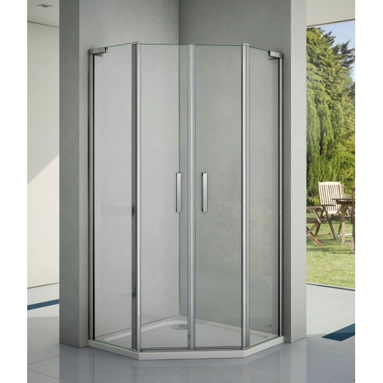 Душевой уголок BAS Good Door Pandora PNT-ТD-90-CH 90x90x185 стекло прозрачное, профиль хром