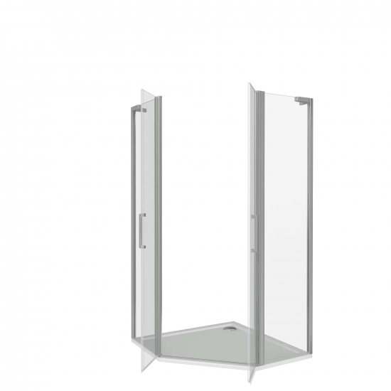Душевой уголок BAS Good Door Pandora PNT-ТD-90-CH 90x90x185 стекло прозрачное, профиль хром