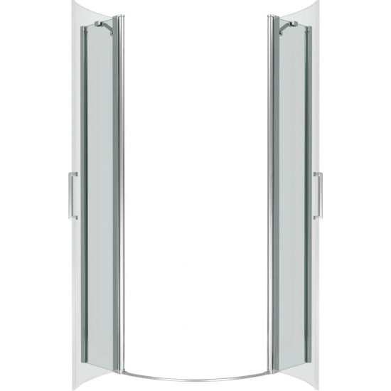 Душевой уголок BAS Good Door Pandora R-100 100x100x185 стекло прозрачное, профиль хром