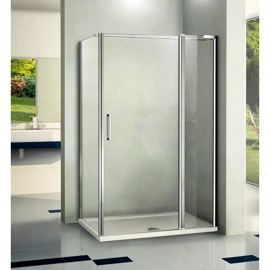 Душевой уголок BAS Good Door Pandora WTW + SP 120x80x185 стекло прозрачное, профиль хром