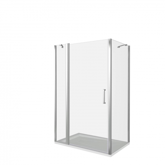 Душевой уголок BAS Good Door Pandora WTW + SP 120x80x185 стекло прозрачное, профиль хром