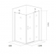 Душевой уголок BAS Good Door Pandora WTW + SP 120x80x185 стекло прозрачное, профиль хром