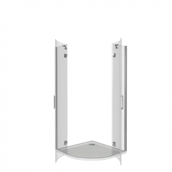 Душевой уголок BAS Good Door Saturn R-90-C-CH 90x90x185 стекло прозрачное, профиль хром