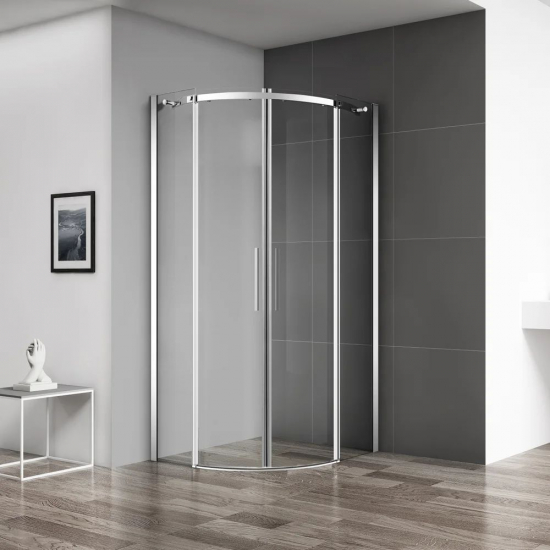 Душевой уголок BelBagno ACQUA-R-2-100-C-Cr стекло прозрачное