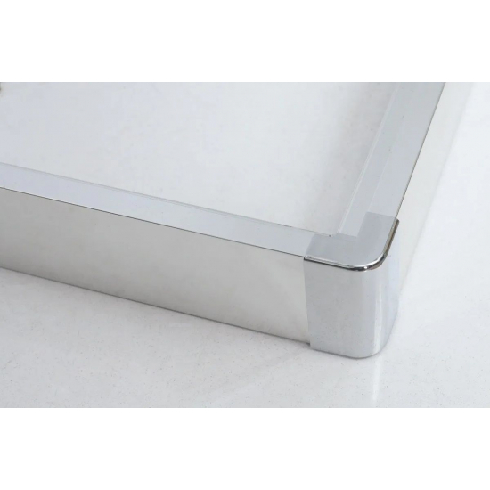 Душевой уголок BelBagno DUE-AH-2-120/80-C-Cr стекло прозрачное, профиль хром