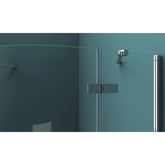 Душевой уголок BelBagno KRAFT-R-2-100-C-Cr стекло прозрачное