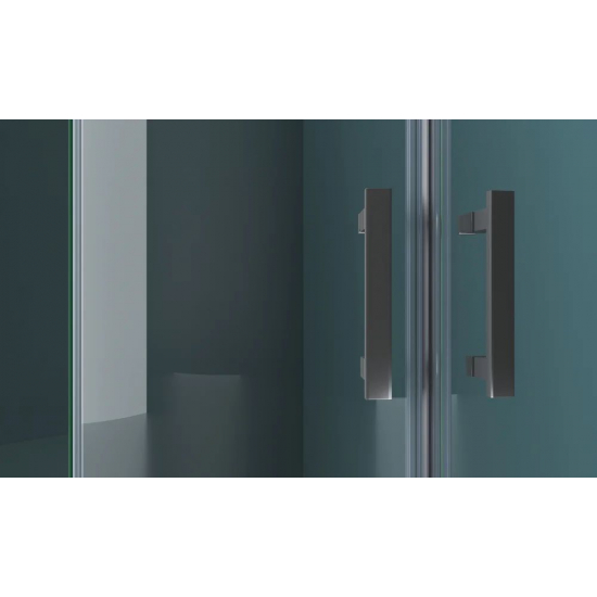 Душевой уголок BelBagno KRAFT-R-2-100-C-Cr стекло прозрачное