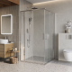 Душевой уголок BelBagno LUCE-A-22-90+30-C-Cr стекло прозрачное, профиль хром