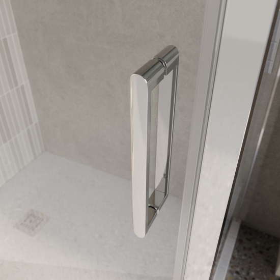 Душевой уголок BelBagno LUCE-AH-1-110/100-C-Cr стекло прозрачное, профиль хром